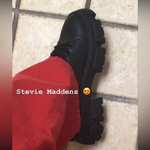Steve Madden Chunky Heeled Black Sneakers